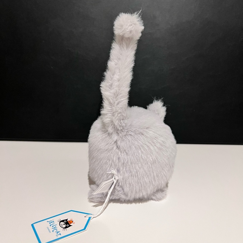 AUTHENTIC‼️ NWT Jellycat light grey kitten Caboodle cat- Retired- FAST SHIPPING - Picture 4 of 7